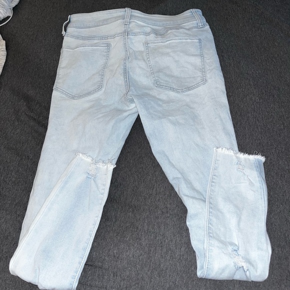 white wash denim skinny jeans - Picture 2 of 3